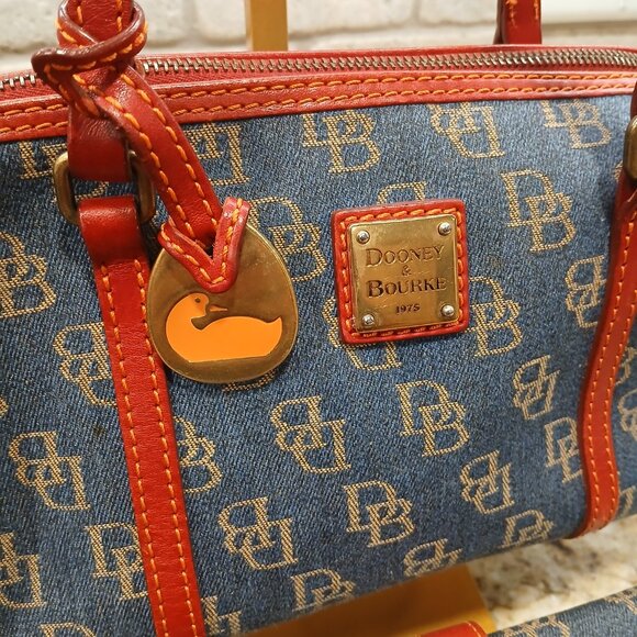 Dooney & Bourke Signature Monogram Satchel and Wallet Set - Picture 4 of 16